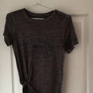 Lucky Brand grey slub T-shirt
